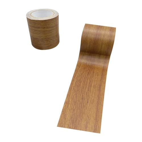 2.2 Inch x 15 Feet Brown Wood Grain Repair Tape for Wood Surfaces, Waterproof, DIY, Arts and Craft