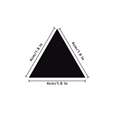 245 Triangle Shape Wall Decal Vinyl Stickers, Removable Lovely Triangle Picture Art DIY Sticker Mural for Bedroom Playroom Living Room Home Window Door Decoration
