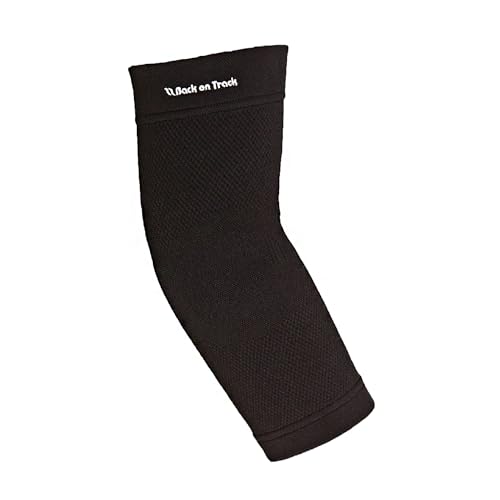 Back on Track Physio Elbow Brace 4-Way Stretch 1207 with Welltex Technology, Black, X-Small