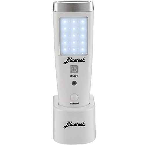 Bluetech A1EMERGENCYLIGHT Avalon LED Flashlight Night Emergency Preparedness, Portable Unit with Motion Detection,Power Failure Light & ETL Approved Blackout Light, 1 Pack, White