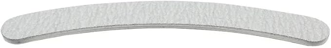ForPro Professional Collection Zebra Curved Foam Board, 100/180 Grit, Double-Sided Manicure and Pedicure Nail Files, 7” L x .75” W, 12-Count