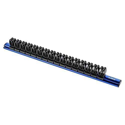 ARES 62027 - Blue 16.5-Inch Hand Tool Holder - Aluminum Rail Stores up to 16 Screwdrivers or Small Tools and Keeps Your Garage Organized