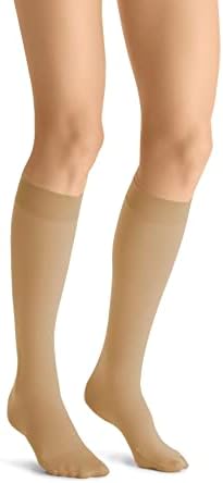BSN Medical 119542 Jobst Ultra Sheer Compression Stocking, Knee High, 20-30 mmHG, Closed Toe, Small, Honey