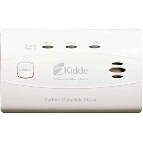 Kidde Carbon Monoxide Detector with 10-Year Battery, 3 LEDs, Replacement Indicator, Test-Reset Button