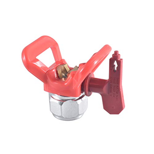 213 Spray Tips Airless Paint Spray Gun Sprayer Tip Guard Nozzle Seat Fit for Titan Wagner Airless Paint Spray Guns and Airless Sprayer Spraying Machine (Red)