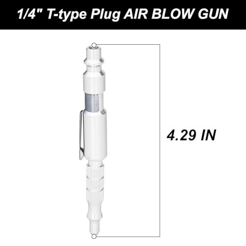 Kodilin 5Pcs 1/4"I/M Type Plug Air Blow Gun,Adjustable Pocket Blow Gun