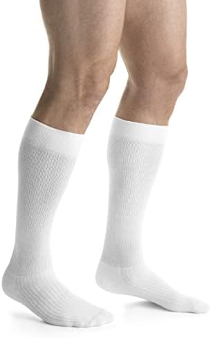 JOBST Activewear 20-30 mmHg Knee High Compression Socks, Small, Cool White