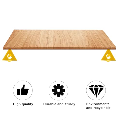 50 Pack Pyramid Plastic Painting Stand Mini Cone Paint Stands Paint Canvas Support Stands for Canvas Painter Elevated(Yellow)