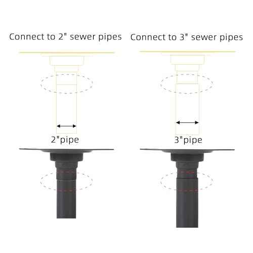Square Shower Drain, 4-Inch Polished Gold Kit with Bonding Flange, Removable Stainless Steel Grate, Drain Key & Hair Strainer, Fits 2" & 3" Pipes for Tiled Floors