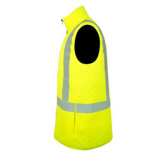 PAFESTER Reflective Safety Vest Reversible Visibility Reversible For Men & Women Wind Resistant Waterproof Insulated Meets