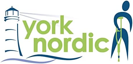York Nordic - Spring Cushion Crutches Perfect for Sports Injuries and Travel - Heights 4'7" to 6'6" - Adjust Down to 22" for Travel