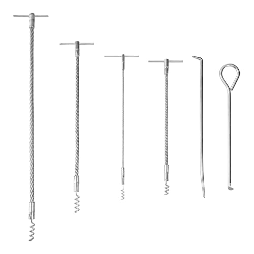 AIWFL 6pcs Packing Extractor Set Stainless Steel Packing Tool Set Flexible Packing Hook Sets