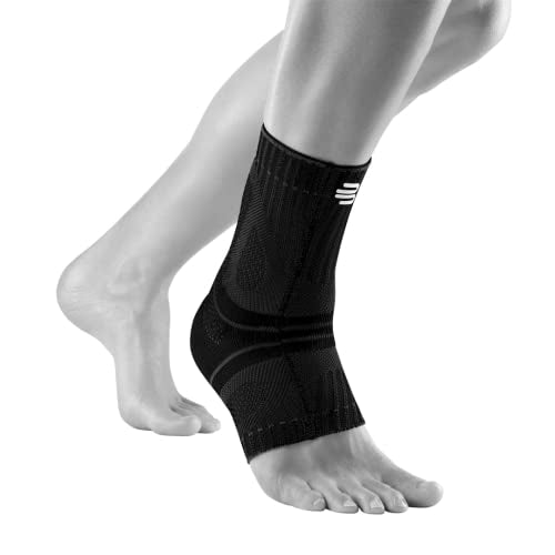 Bauerfeind Sports Achilles Support - Relieves the achilles tendon while running, jumping, and moving - All Black, Small
