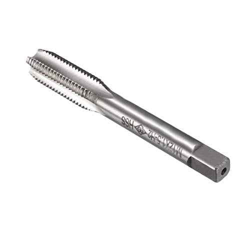 uxcell Metric Machine Tap M12 x 1.5mm H2 High Speed Steel 4 Straight Flutes Screw Tapping Threading Machinist Repair DIY Tool