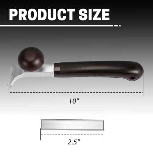 Premium Ergonomic Carbide Scraper, Carbide Scraper Tool for Wood, Removing Scratch, Varnish, Glass, Paint,Glue, Putty, Resin, Dry Glaze, Stains, Multi-Purpose Scraper, Decal Sticker Remover, Brown