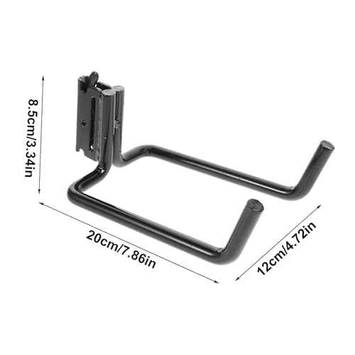 E-Track Heavy Duty J Hook Hanger, Durable Steel Tool Hanger for Shovels, Long-Handled Tools, Cargo Vans, Enclosed Trailers | X-Track Accessories for Cargo Tie-Down Systems (Black) (5)