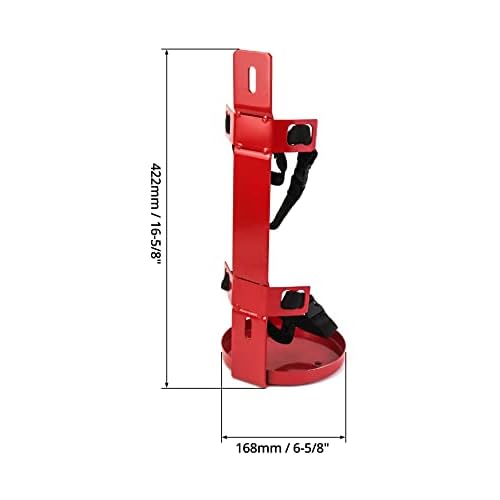 QWORK Fire Extinguisher Bracket, 2 Pack Heavy Duty Metal straps, Box Type, 10 lb Capacity