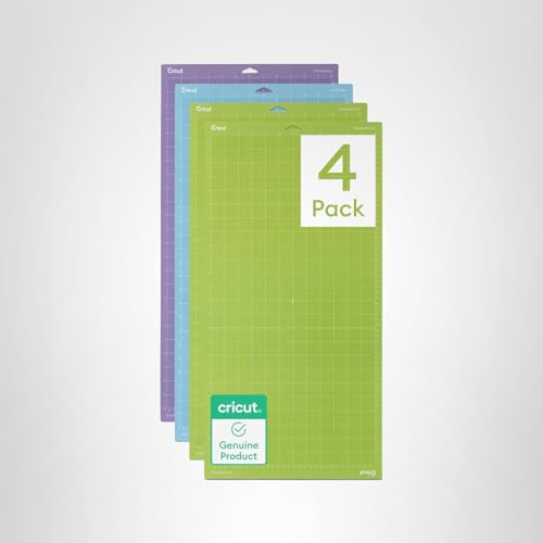 Cricut Cutting Mat Variety Pack (4 Count, 12in x 24in) - for Explore & Maker Machines - Includes 2 StandardGrip, 1 LightGrip, 1 StrongGrip