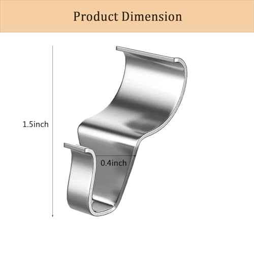 30 Pack Durable Vinyl Siding Hooks, Easy Install No-Nail Stainless Steel Hangers, No Hole Siding Hanging Hanger for Home and Garden Use