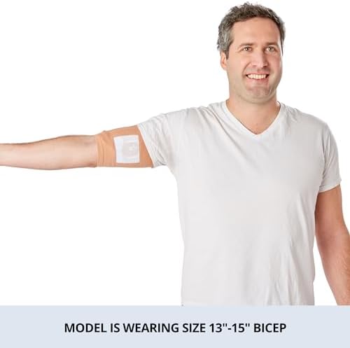 Care+Wear PICC Line Cover – Ultra-Grip PICC Line Sleeve for Upper or Lower Arm with Mesh Viewing Window, Provides Improved Comfort and Security for PICC Line Coverage