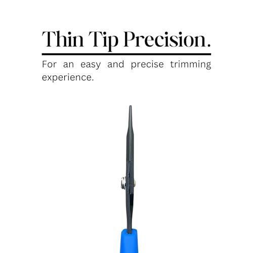 CHIKAMASA B-600SUFB, The Precise Specialty Trimming Scissors, Stainless Steel w/Fluorine Coating, for trimming plants and grapes, excellent for narrow stem-thinning inside closed and tangled spaces.