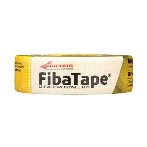 ADFORS Saint-Gobain FDW6429-U FibaTape Drywall Joint Tape, 1-7/8-Inch x 300-Feet, Yellow