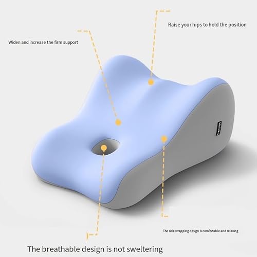Couples Butt Cushion Pillow for Intimacy, Low-Profile Ergonomic Memory Foam Pillow for Bed, Home Pillows for Sitting and Lying, Recovers After Impact, Provides Intimacy Support (Green-Large)