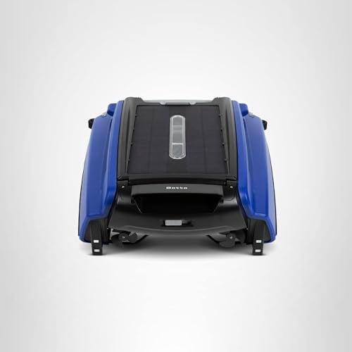 Betta SE Solar Powered Automatic Robotic Pool Surface Skimmer Cleaner with 24/7 Continuous Cleaning Battery Power and Re-Engineered Twin Salt Chlorine Tolerant Motors (Blue)