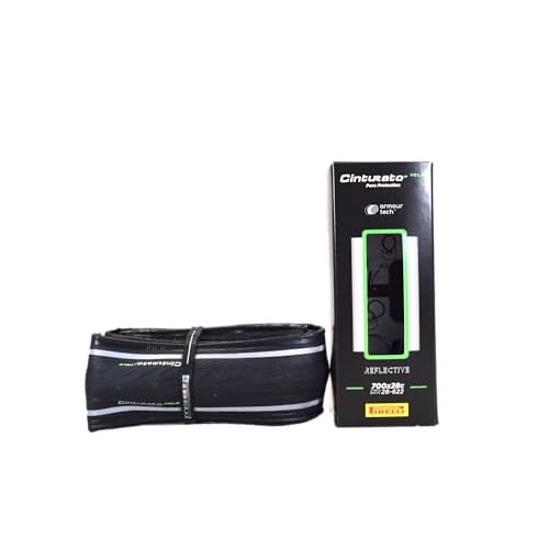 Pirelli Cinturato Velo TLR Reflective 28-622 700 x 28c Road Bike Tire Ultimate Protection for Confidence in Harsh Conditions Versatile Design for Long-Distance Adventures (1 Tire)