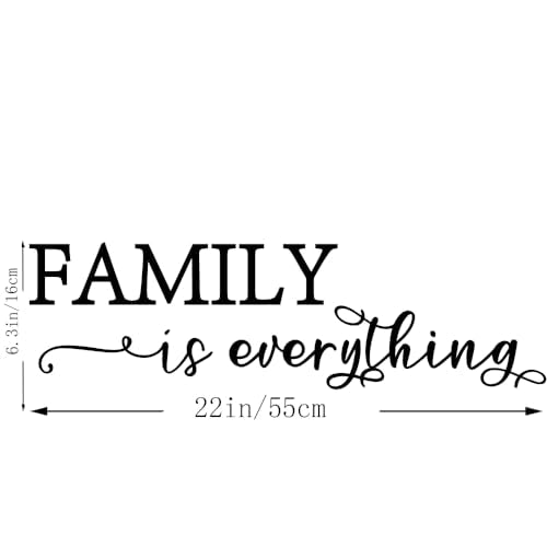 Wall Decor Sticker Family is Everything Removable Vinyl Art Decal for Living Room Bedroom Decoration