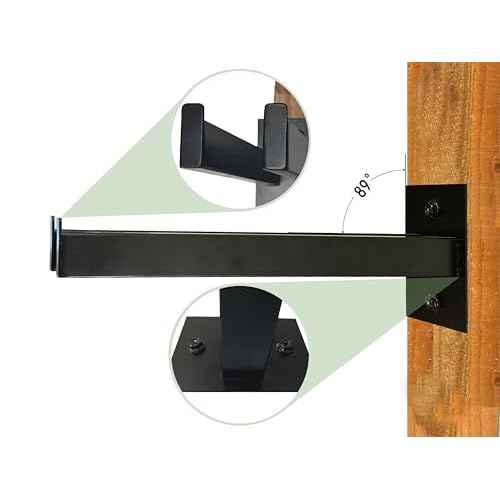 Wall Mounted Tool Rack, Heavy Duty Tool Rack for Heavy Tools Such as Shovels And Rakes, With Metal Screws and Anchors
