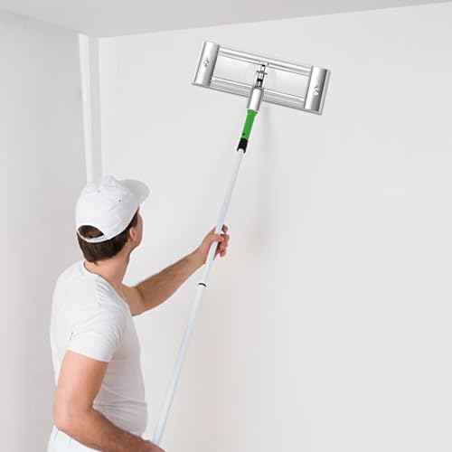 No-Flip Pole Sander Head,Wall Ceiling Sander, for Drywall, Wall and Ceiling with Quick Release Clips and Universal Coarse Thread