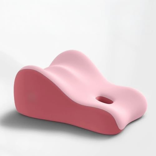 Couples Butt Cushion Pillow for Intimacy, Low-Profile Ergonomic Memory Foam Pillow for Bed, Home Pillows for Sitting and Lying, Recovers After Impact, Provides Intimacy Support (Pink)