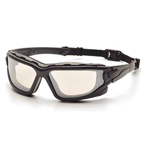 PYRAMEX I-Force Sporty Dual Pane Anti-Fog Goggle, Black Frame/Clear Anti-Fog Lens