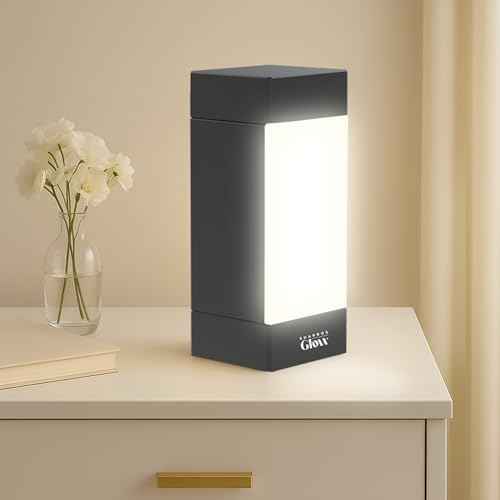 Square Shabbos Lamp ? Elegant Black Finish | Sabbath Lamp with Blackout Hood | UL Approved, Kosher, 15W LED Bulb Included