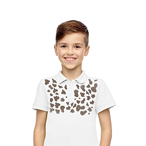 CRASPIRE Leopard Sleeve Stencil 2pcs Leopard Print Template Reusable Leopard Bleached Shirt Acrylic Sleeve Stencil Fan Shaped for Painting Baking DIY Crafts Wall Furniture