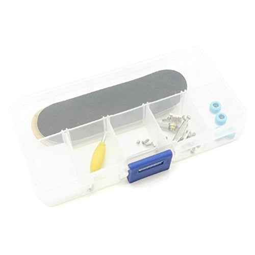 Maple Wooden Fingerboard with Blue Bearing Wheels Nuts Trucks Tool Kit