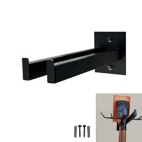 Wall Mounted Tool Rack, Heavy Duty Tool Rack for Heavy Tools Such as Shovels And Rakes, With Metal Screws and Anchors
