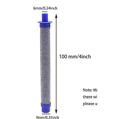 288749 Airless Spray Gun Filter 60 Mesh Compatible for Spray Gun Models SG10, SG20, SG Pro, SG2 and SG3(5/Pack)