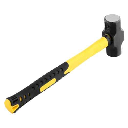 3 PCS 2lbs Sledge Hammers with Shock Absorption Handles, Solid Stoning Hammers, High Impact Tool Hammers for Dismantling, Fixing, Knocking
