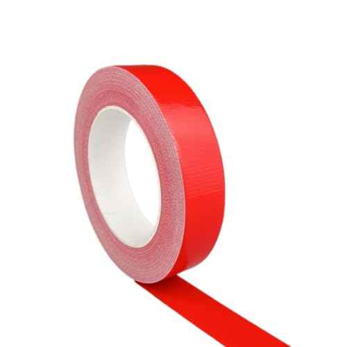 Multi-Purpose Duct Tape 1 Inch x 33 Yards, Heavy Duty, Waterproof, Great for Repairs, Packaging, Arts Crafts and DIY Projects (Red)