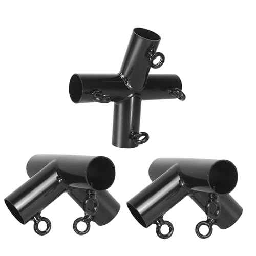 Aoneky 1'' Corner Canopy Fitting Couplers Kit - Frame Carport Connectors for 4 6 8 10 Leg - Fits 3/4" EMT - 156¨¬ Peak Angle (Add 2-Legs Set)
