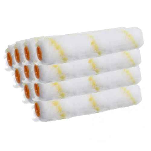 10PCS 6 Inch Paint Roller Covers, Microfiber Paint Roller for Painting, Walls, Ceilings, Clean Stains