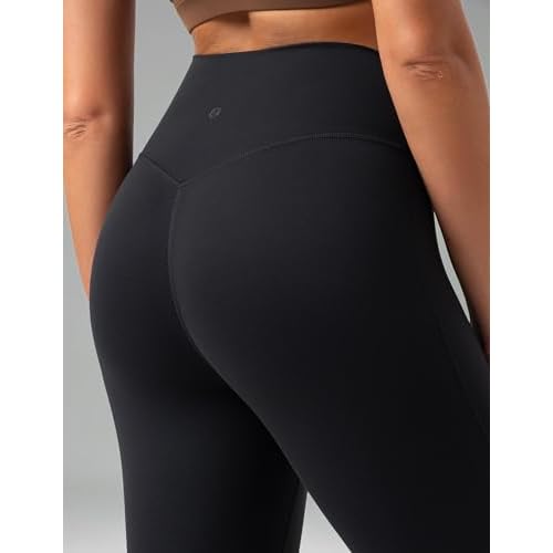 Colorfulkoala No Front Seam Flare Leggings Dreamlux High-Waisted Workout Yoga Pants for Women 27.5"/ 29.5"/ 31.5" Inseam