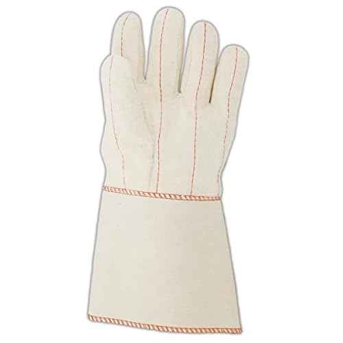 MAGID 95KGT Heater Beater 20 oz. Cotton Canvas Hot Mill Gloves, Men's (Fits Large), Natural, Men's (Fits Large) (Pack of 12)