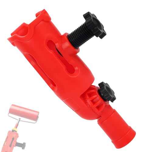 Multi-Angle Paint Brush Extender, Extension Pole Attachments for Paint Brushes and Rollers Edger Painting Tool Adaptor with Rotating Head for High Ceiling Walls Corners