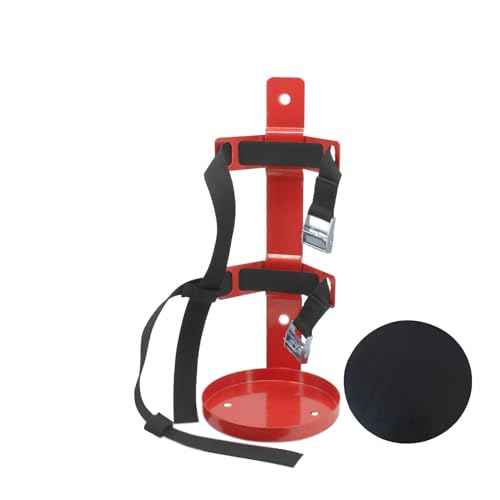 Fire Extinguisher Mount,Wall Hanging Bracket,Fire Extinguisher Holder for Home, Car, RV, Truck, Mini Fire Extinguishers (5LB red 1Pcs)