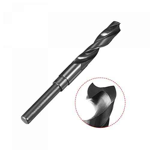 uxcell Metric Tap M16 x 1.5mm Pitch H2 Right Hand Thread, 14.5mm Drill Bit HSS 9341 Black Oxide with 1/2 Inch Straight Reduced Shank
