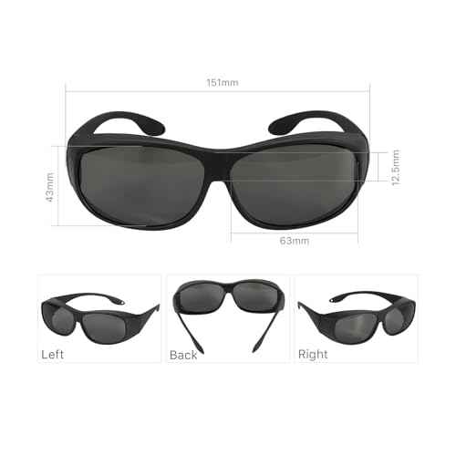 Cloudray CO2 Laser Safety Glasses,Safety Goggles,10600nm Laser Safety Goggles,Eye Protection Od 6+ Glasses Professional Goggles for CO2 Laser Engraver Cutter (Style C)