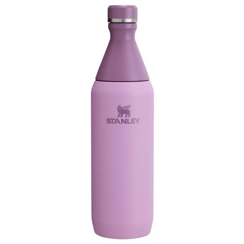 Stanley All Day Slim Bottle 20 oz | Twist On Lid with Leakproof Seal | Slim Design for Travel & Gym | Insulated Stainless Steel | BPA-Free | Lilac